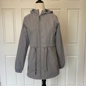 New Balance Gray Windbreaker with hood and ties